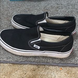 Black slip on vans